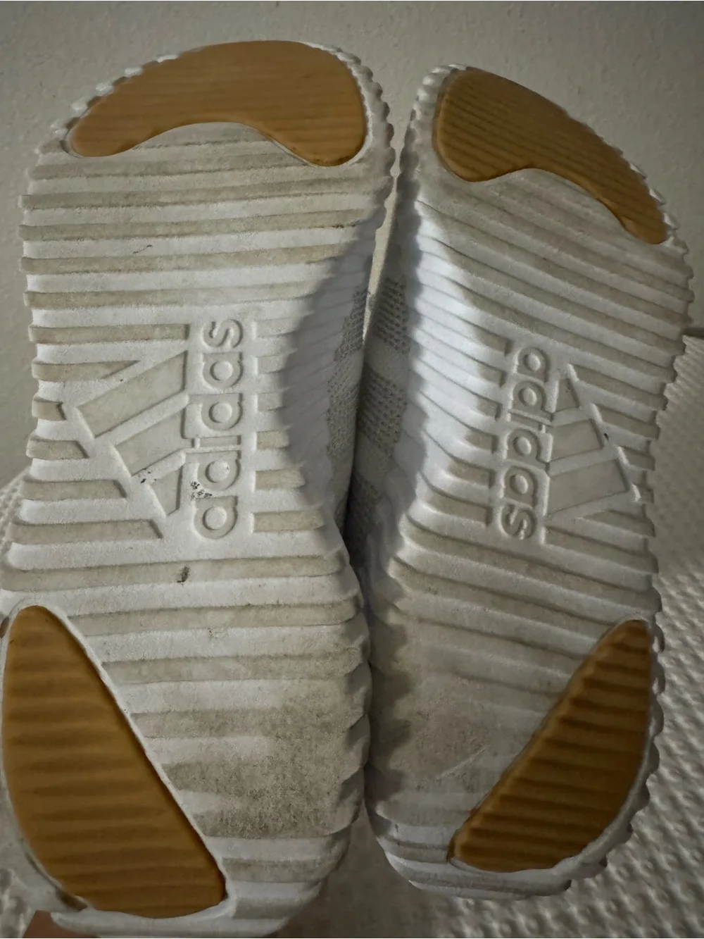 adidas Men's All-White Knit Casual Sneakers